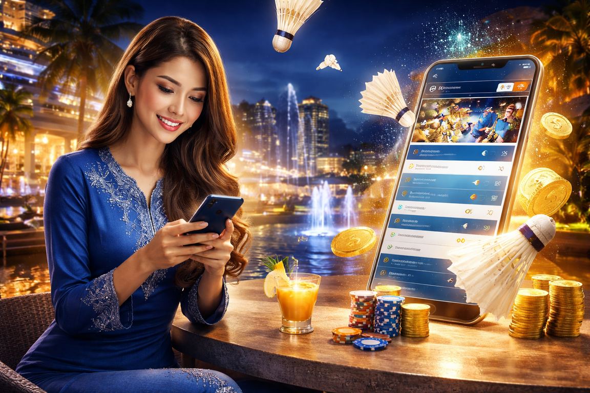 Pengguna di Genting Highlands mengikuti perlawanan sukan langsung melalui platform 99kopitiam